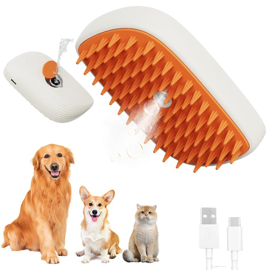 Pets Steam Brush Spray Massage