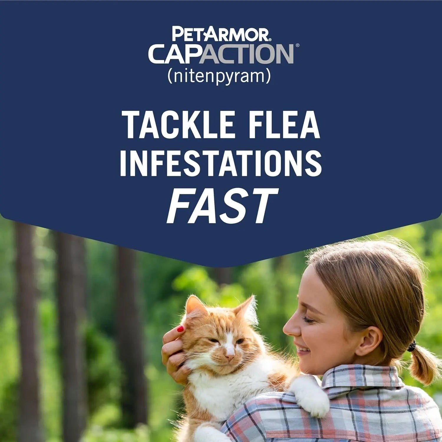 CAPACTION Oral Flea Tablets for Cats 2–25 lbs — 6 Doses