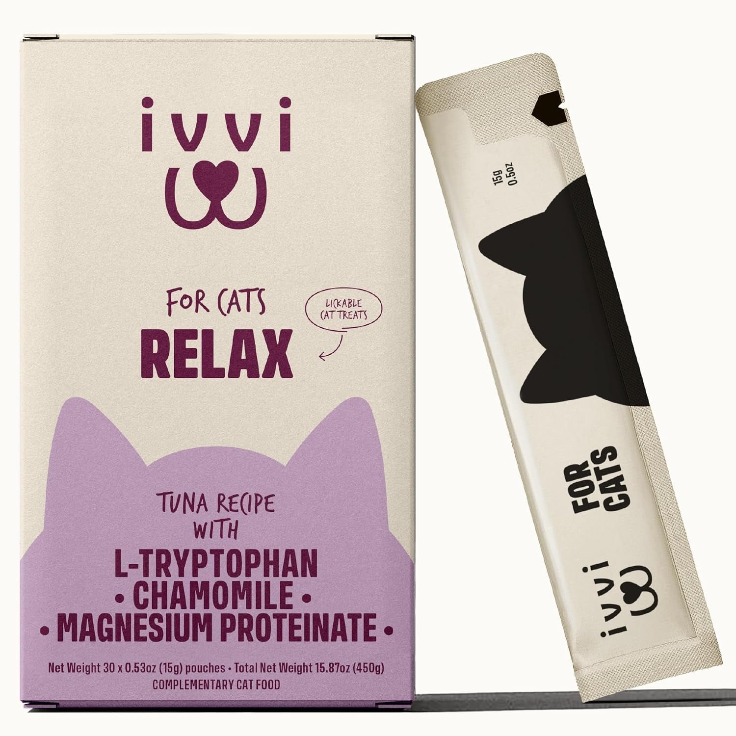 Cat Calming Treats — Tuna, Tryptophan & Magnesium, 30 Pack