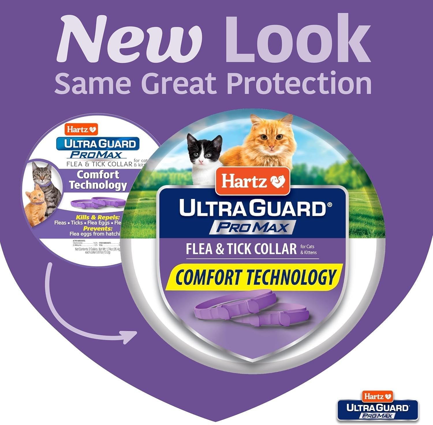Cat Flea Tick Collar 2 Pack Breakaway Adjustable 14 Month Protection