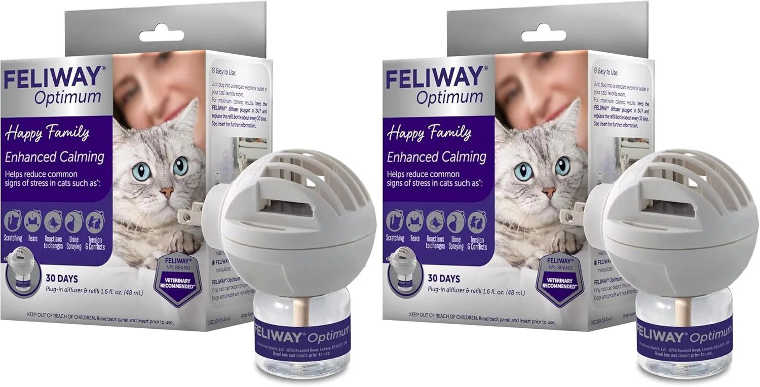Feliway Optimum Cat Calming Diffuser — 30-Day Starter Kit