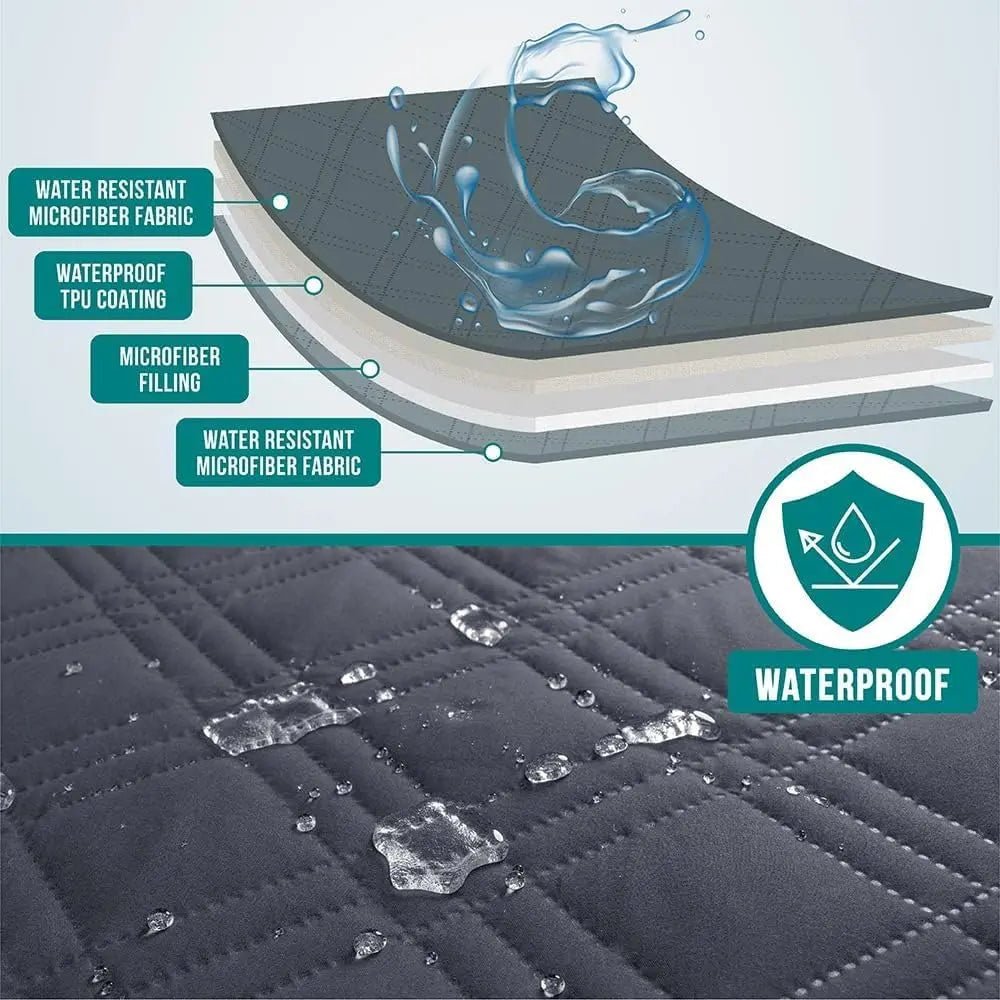 Waterproof Reversible Couch Cover — Pet-Proof, Washable