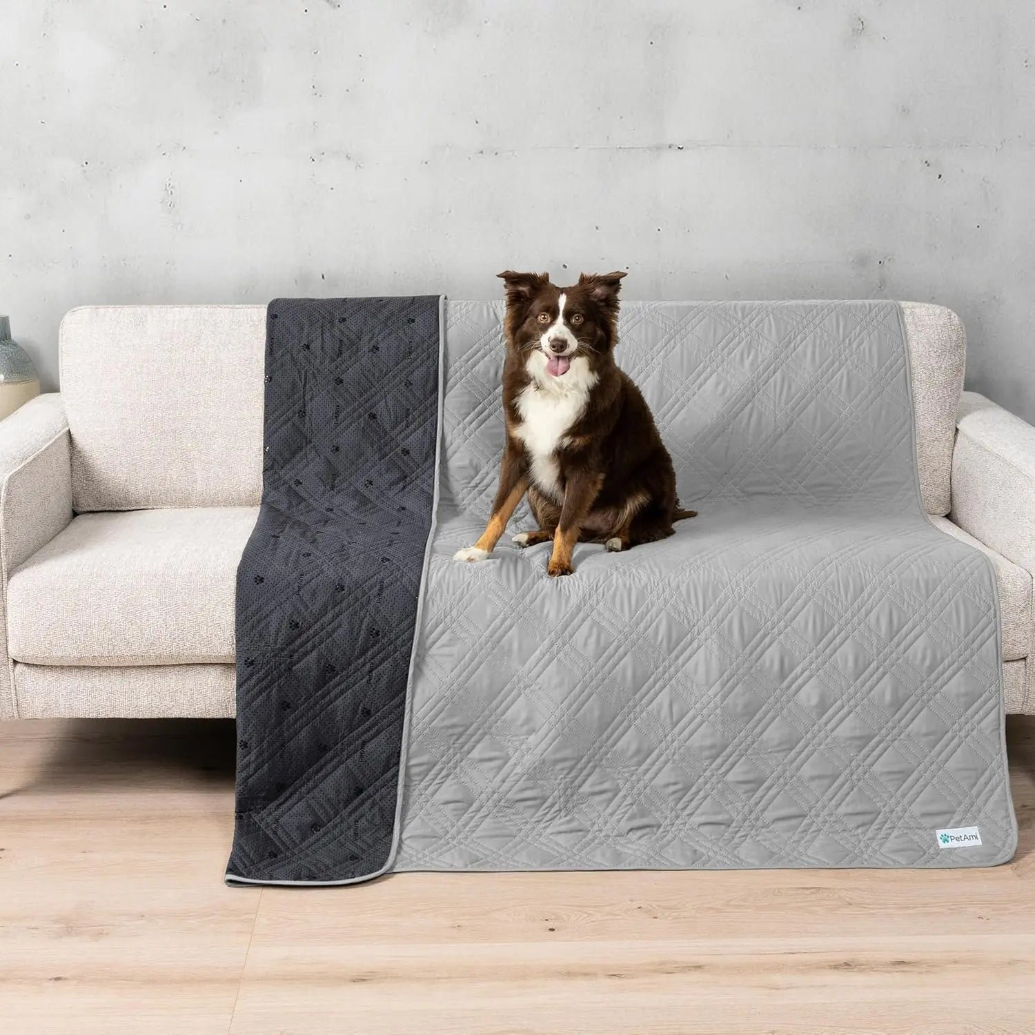 Waterproof Reversible Couch Cover — Pet-Proof, Washable
