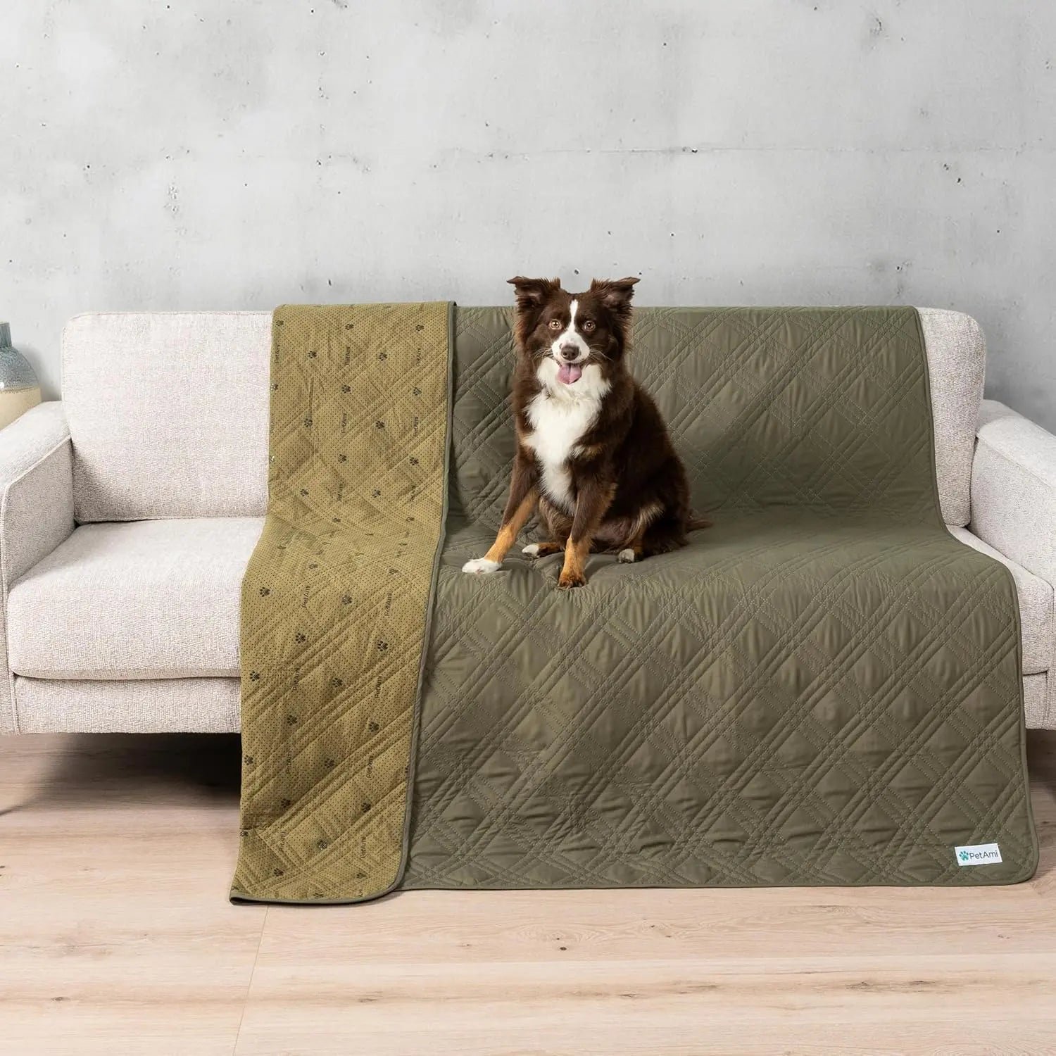 Waterproof Reversible Couch Cover — Pet-Proof, Washable