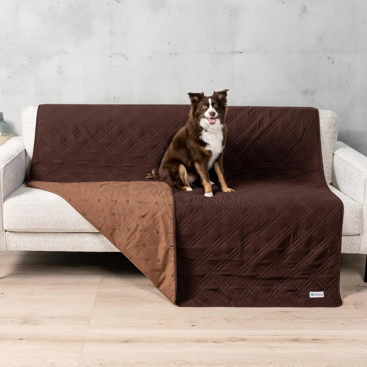 Waterproof Reversible Couch Cover — Pet-Proof, Washable