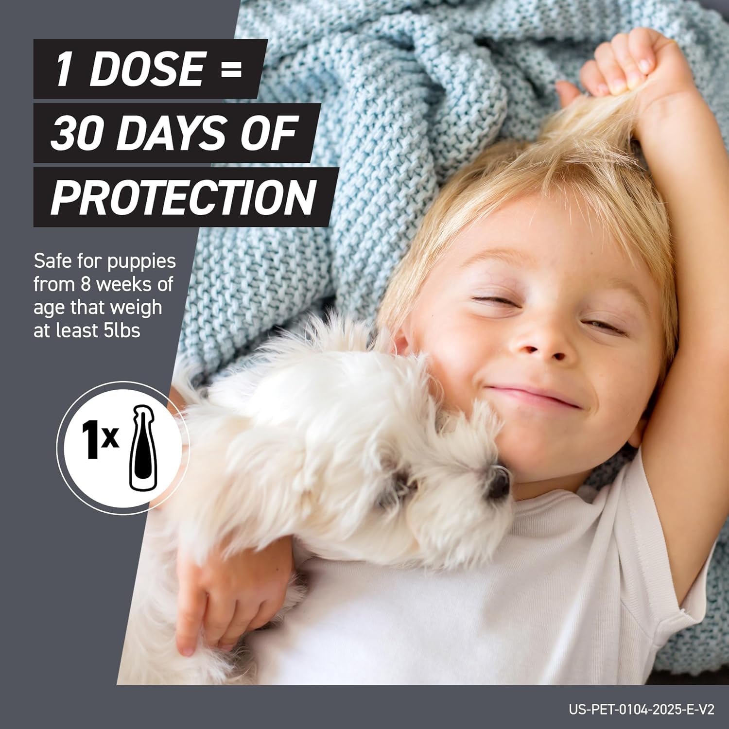 Frontline Shield Flea & Tick — X-Small Dogs 5-10 lbs, 3 Doses