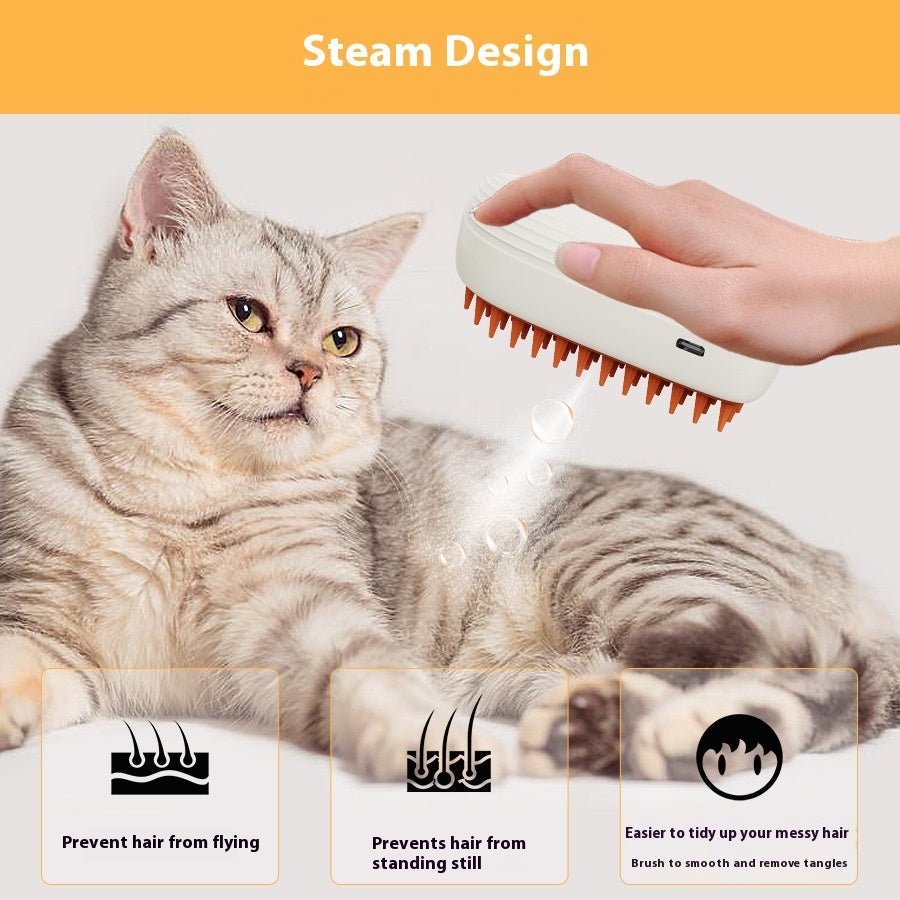 Pets Steam Brush Spray Massage